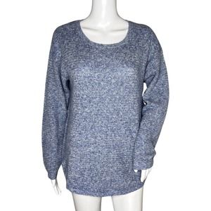 Fat Face Sweater‎ Womens 12 Blue Marled Harpenden Sweater Casual Preppy Outdoors